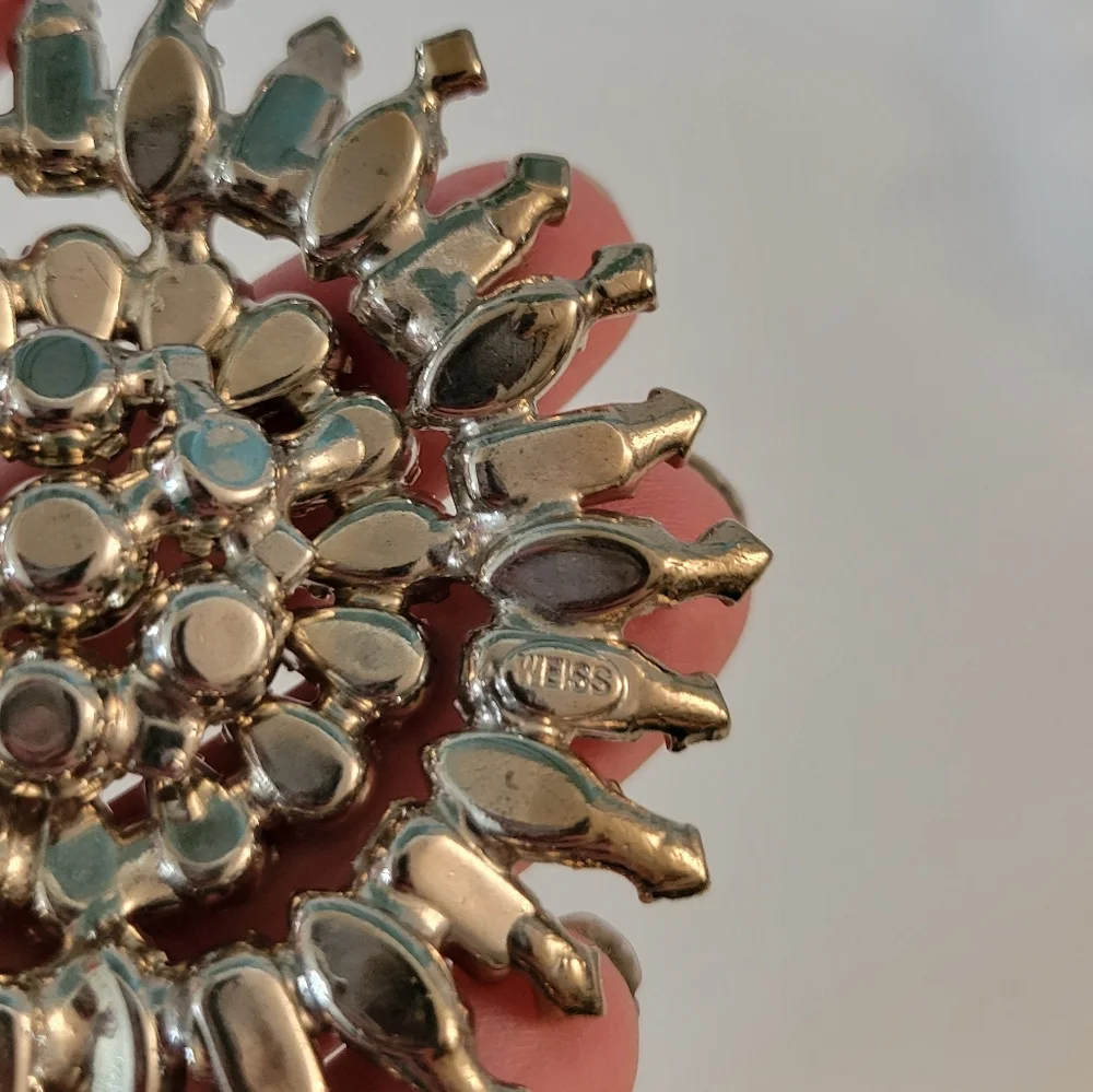 Vintage Weiss Crystal Brooch Germany